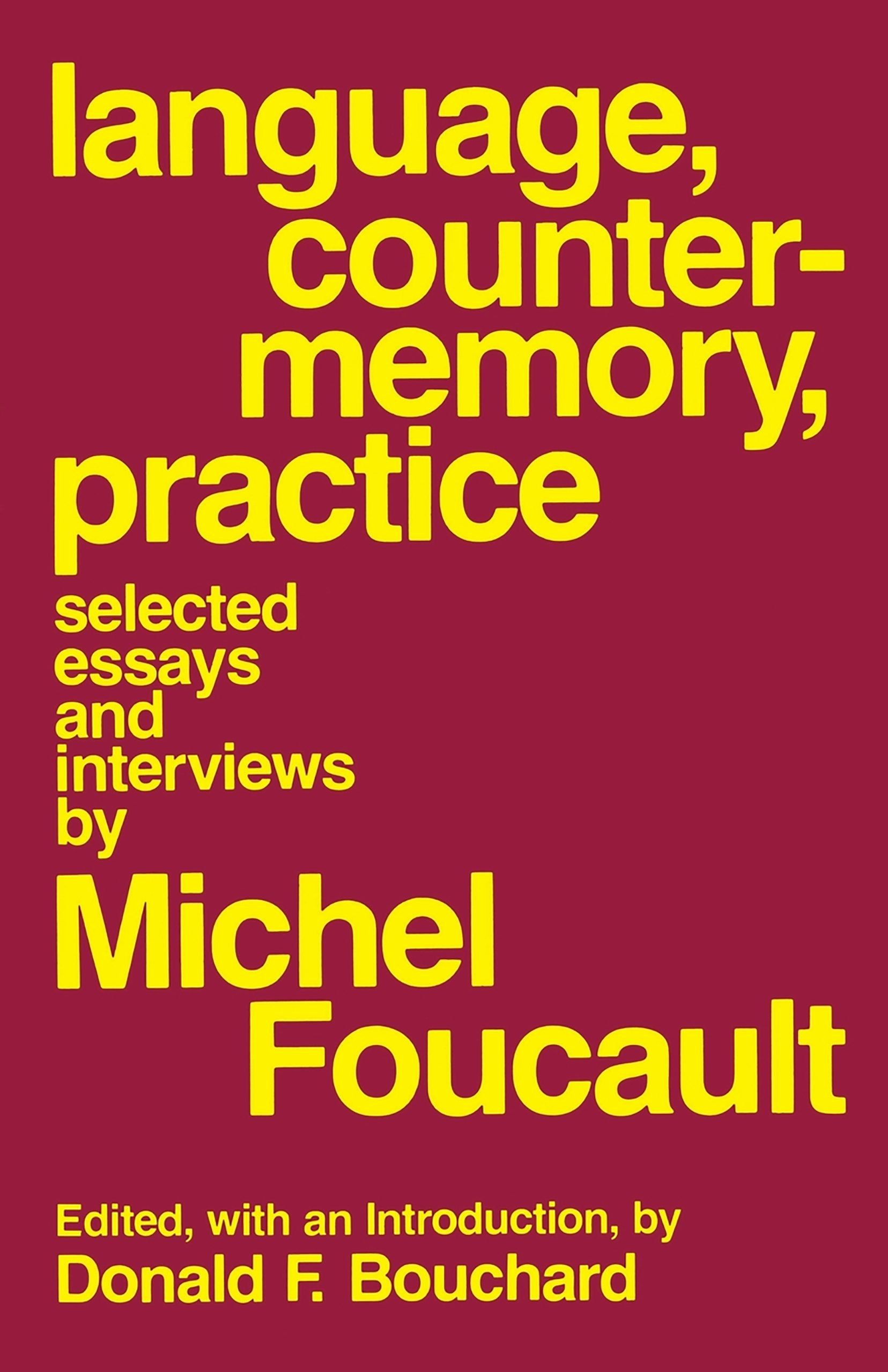 Language, Counter-Memory, Practice by Michel Foucault,Edited by