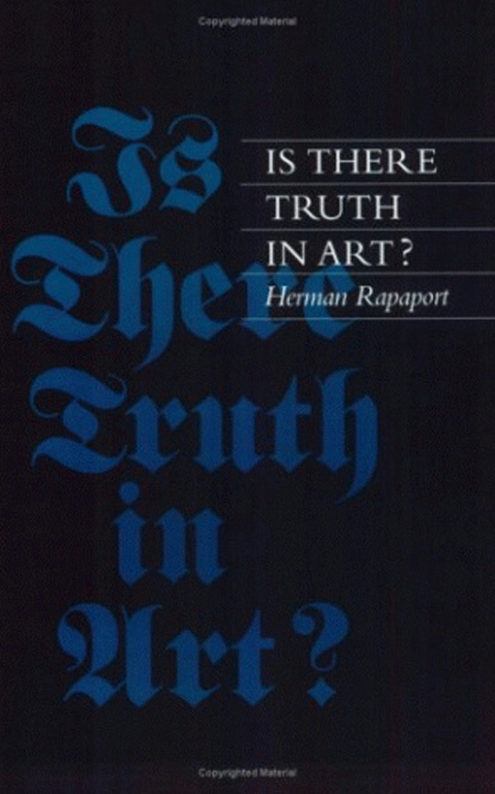 Is There Truth in Art? by Herman Rapaport | Hardcover | Cornell