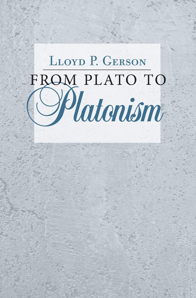 From Plato to Platonism by Lloyd P. Gerson Hardcover Cornell