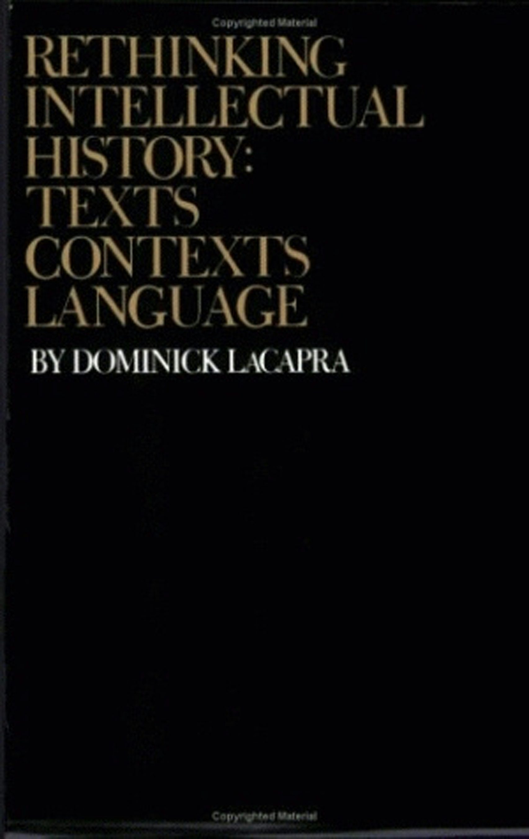 Rethinking Intellectual History by Dominick LaCapra | Paperback